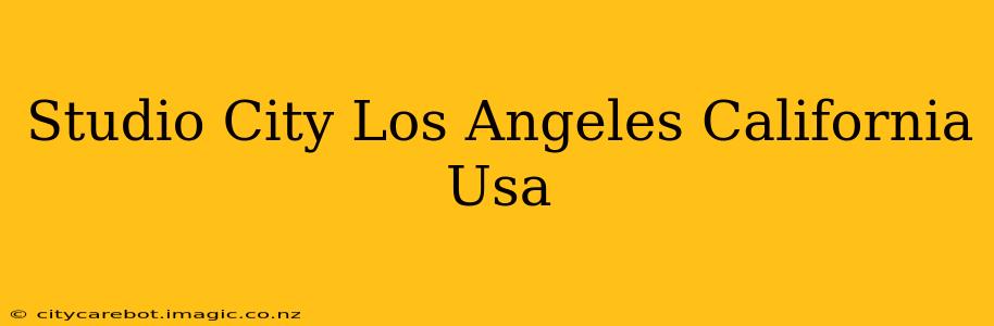 Studio City Los Angeles California Usa